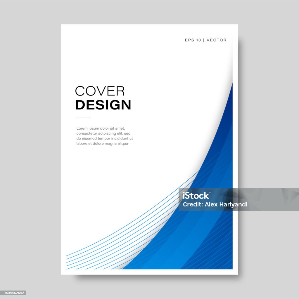 Book cover brochure template design with modern curves. Vector illustration Magazine Cover stock vector Book cover brochure template design with modern curves. Vector illustration Magazine Cover stock vector