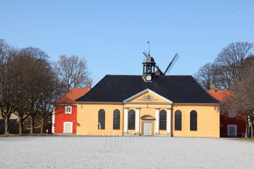 The Military Chruch at the Copenhagen Citadel (Kastellet) dates from 1624 founded by King Christian IV.