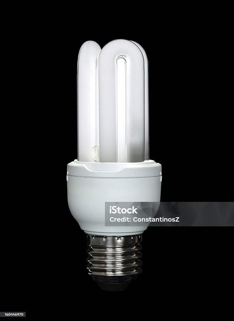 Lâmpada de poupança de energia - Foto de stock de Branco royalty-free