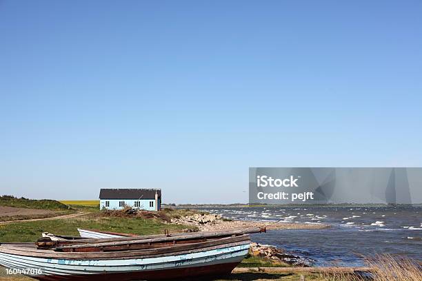 Fishermans Boat And Hut Stock Photo - Download Image Now - Agriculture, Denmark, Fisher - Role