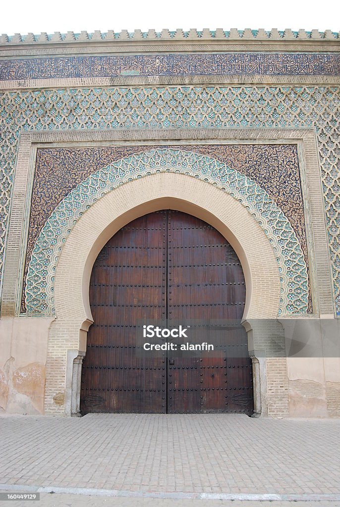 Meknes Pałac drzwi - Zbiór zdjęć royalty-free (Afryka)