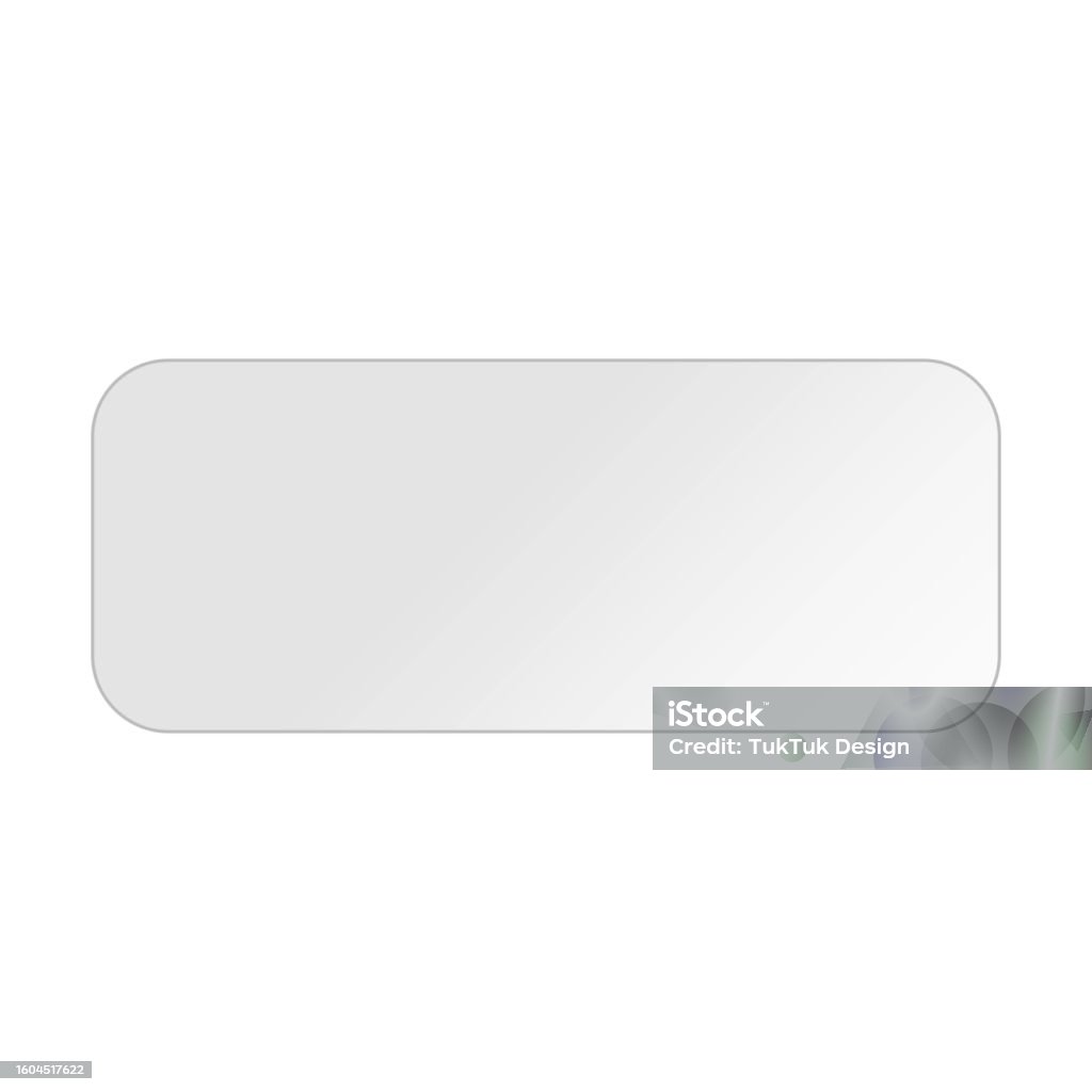 Rectangle Text Box Vector Rectangle Shape Text Box Gradient Banner Element For Background Stock ...