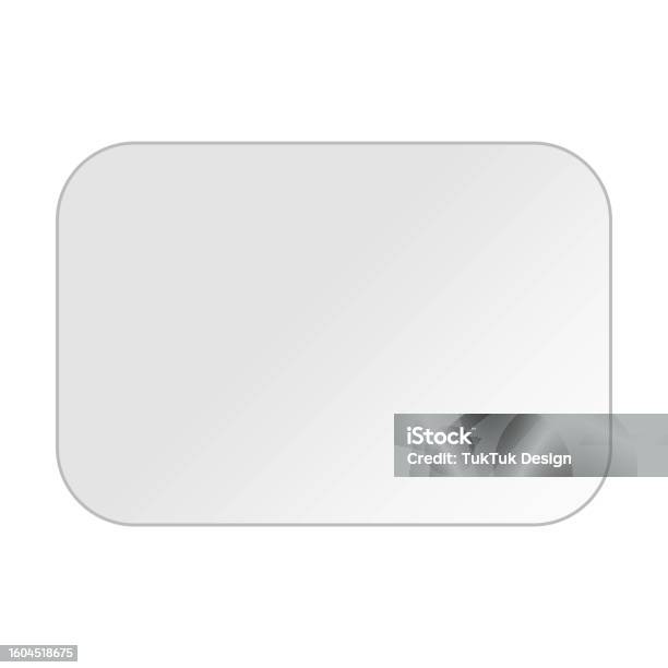 Rectangle Shape Text Box Gradient Banner Element For Background Stock ...