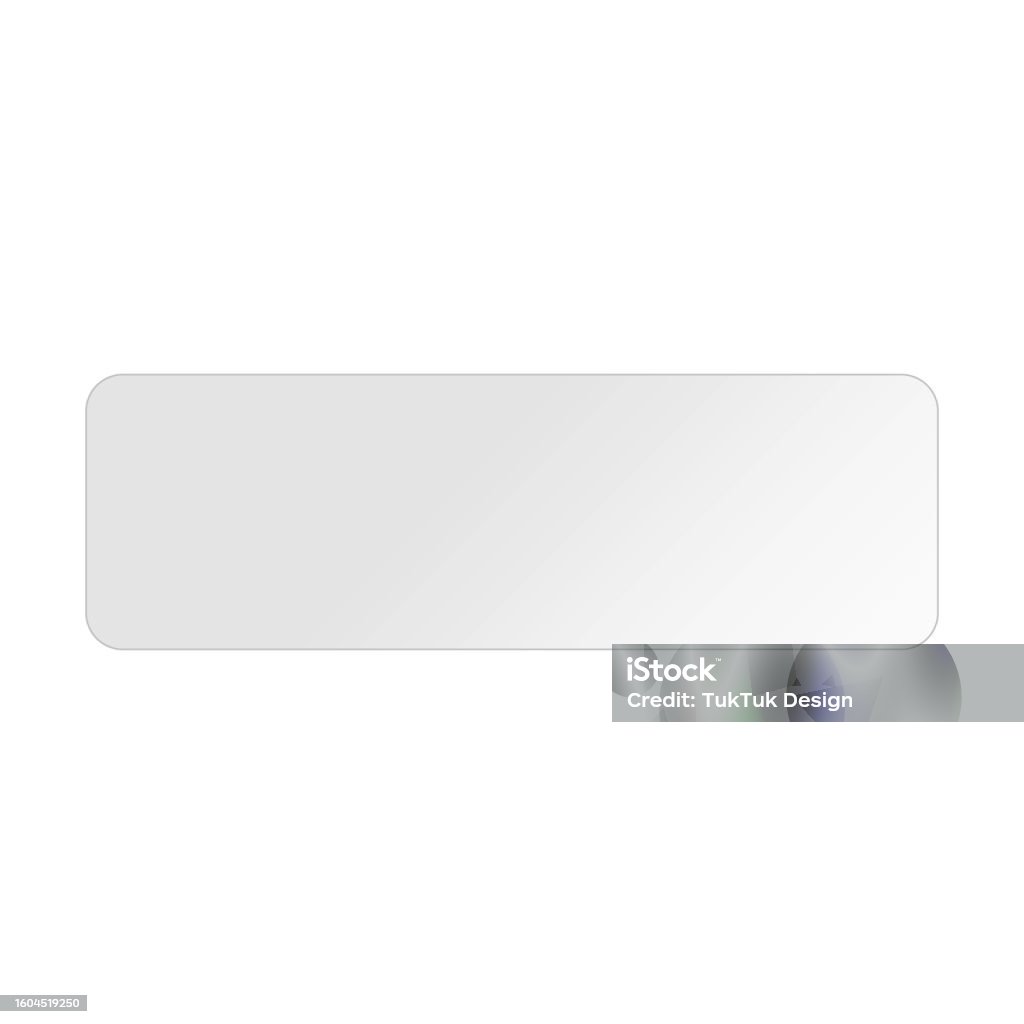 Text Box Rectangle Icon Rectangle Shape Text Box Gradient Banner Element For Background Stock ...