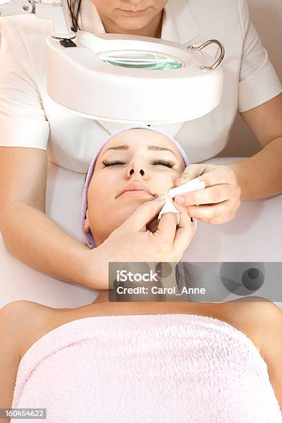 Young Woman Receiving Beauty Therapy Stock Photo - Download Image Now - 20-29 Years, 30-39 Years, Acne