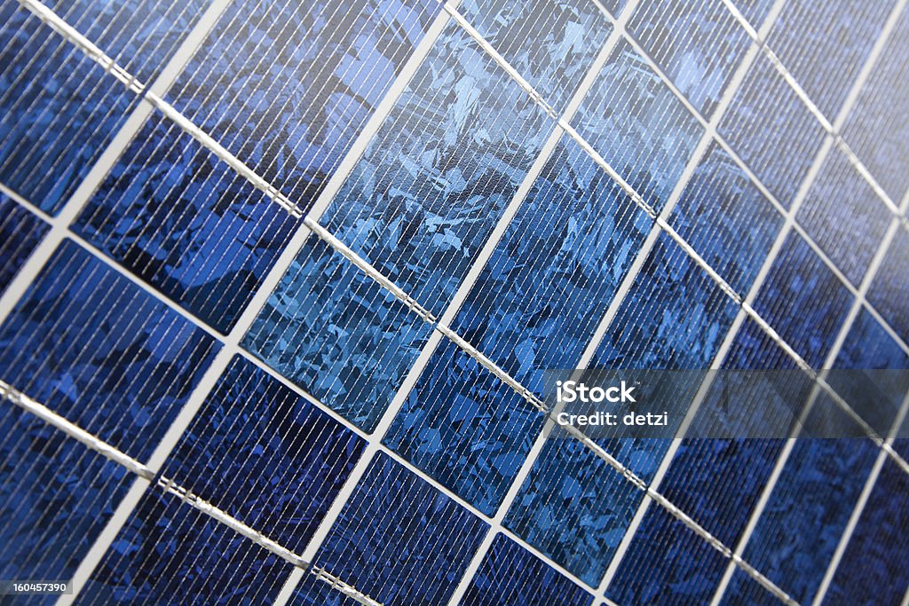 Blue ogniw słonecznych - Zbiór zdjęć royalty-free (Bez ludzi)