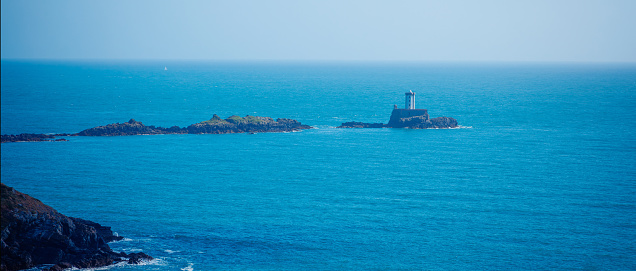 atlantic ocean and lighthouse- Brittany in France