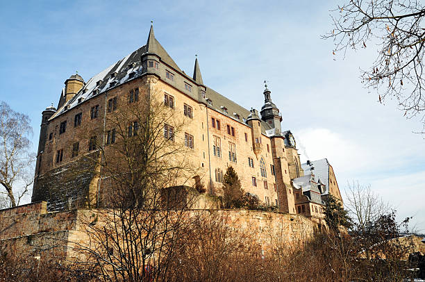 Marburg Castle, Germany stock photo