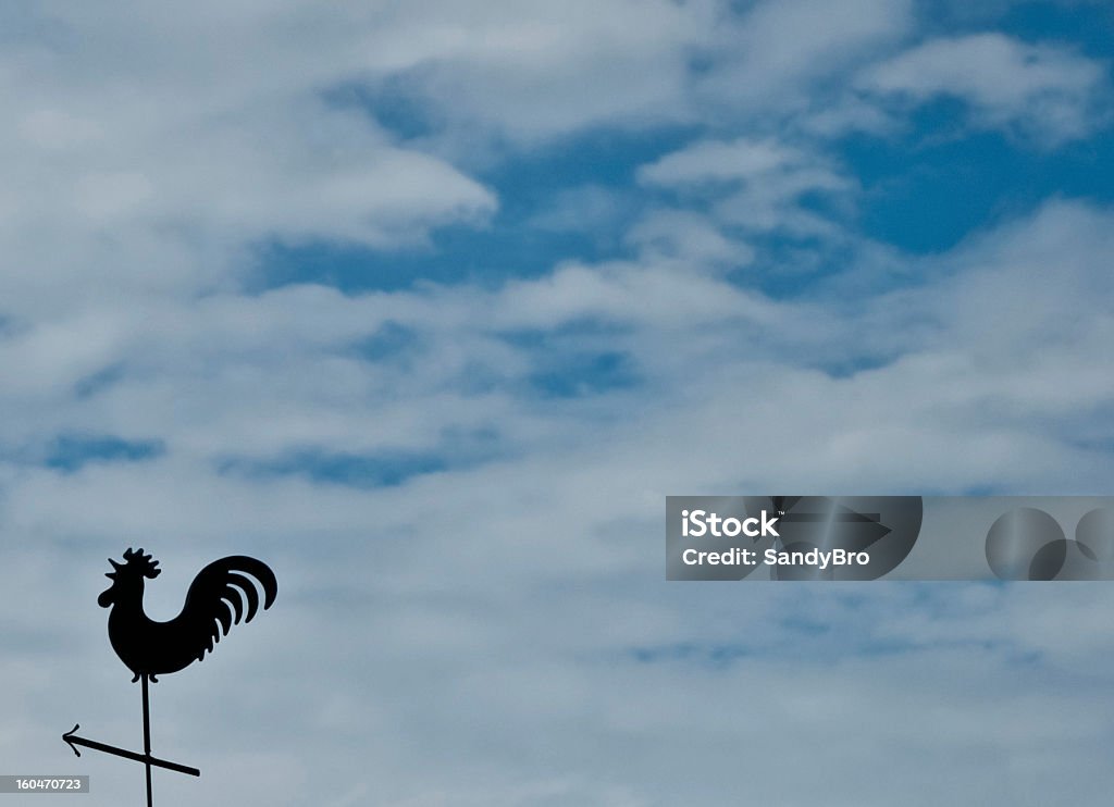 Hahn Wetterfahne - Lizenzfrei Bedeckter Himmel Stock-Foto