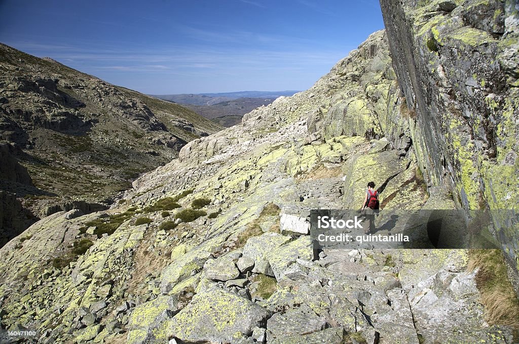 Wandern auf den Stein valley - Lizenzfrei Abenteuer Stock-Foto