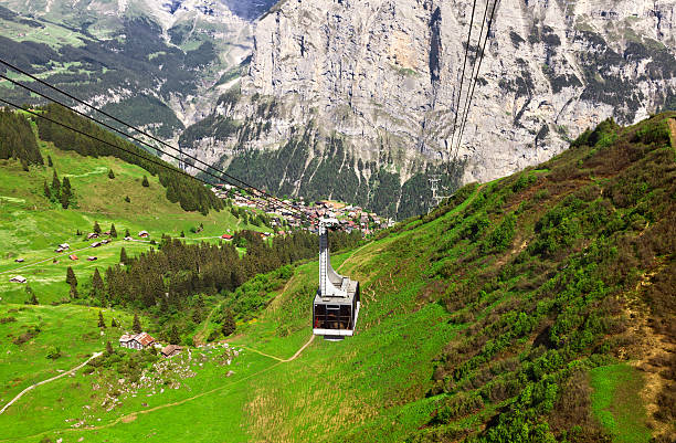 istock Cable Car in Swiss Alps 160471144
