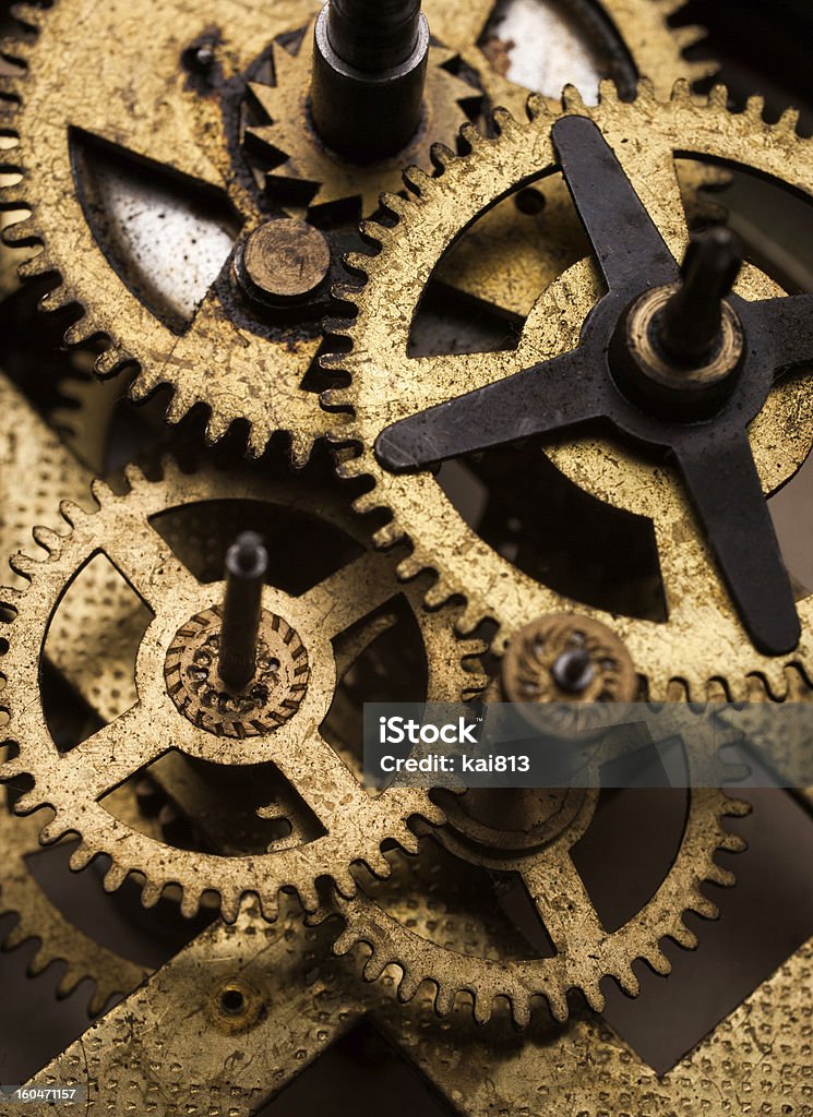 Vieille horloge engrenages - Photo de Antiquités libre de droits