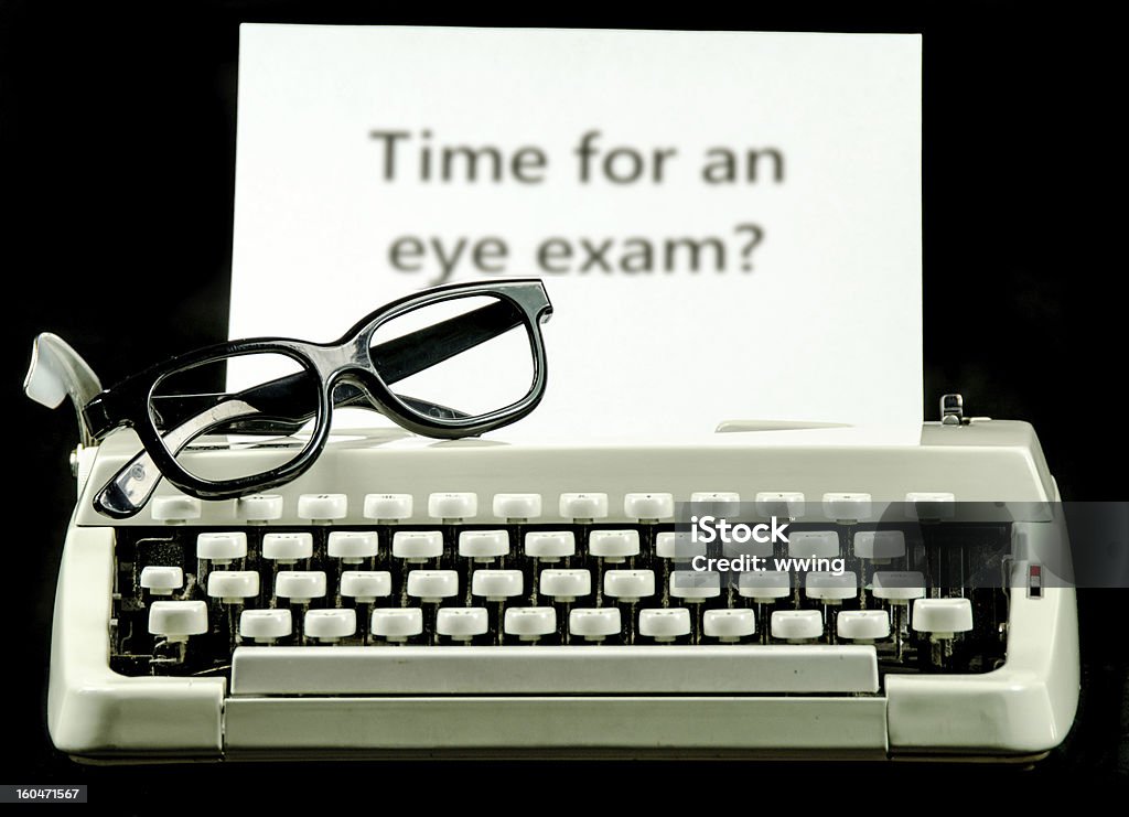 Tempo para um exame de vista? - Foto de stock de Conceito royalty-free