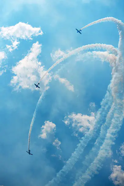 Prop passage during an air show.