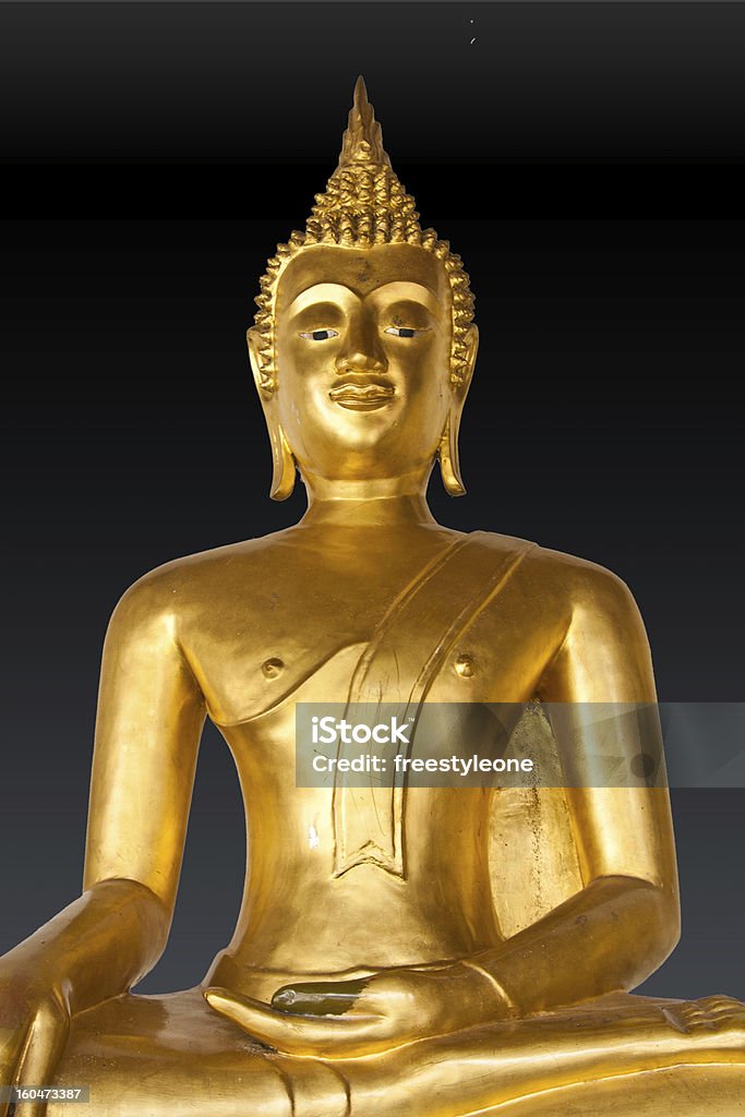 buddha in oro - Foto stock royalty-free di Architettura