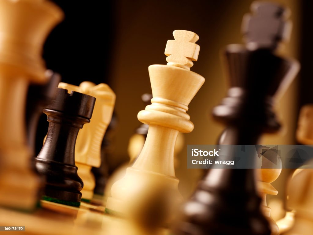 Game of Chess Two kings in a game of chess. Achievement Stock Photo