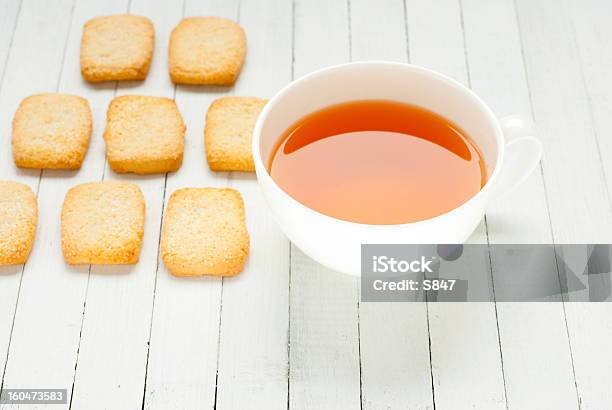 Chá Manteiga Decookies - Fotografias de stock e mais imagens de 5 Horas - 5 Horas, Bebida, Biscoito de açúcar