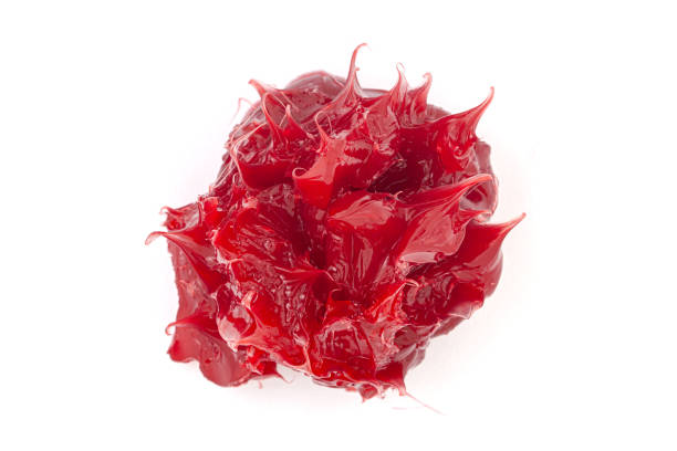 istock Close-Up of Red lithium grease (Machinery Lubrication). 1604738819