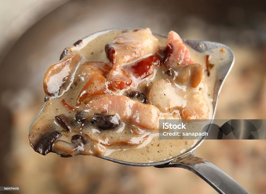 Sauce aux champignons et au Bacon - Photo de Aliment libre de droits