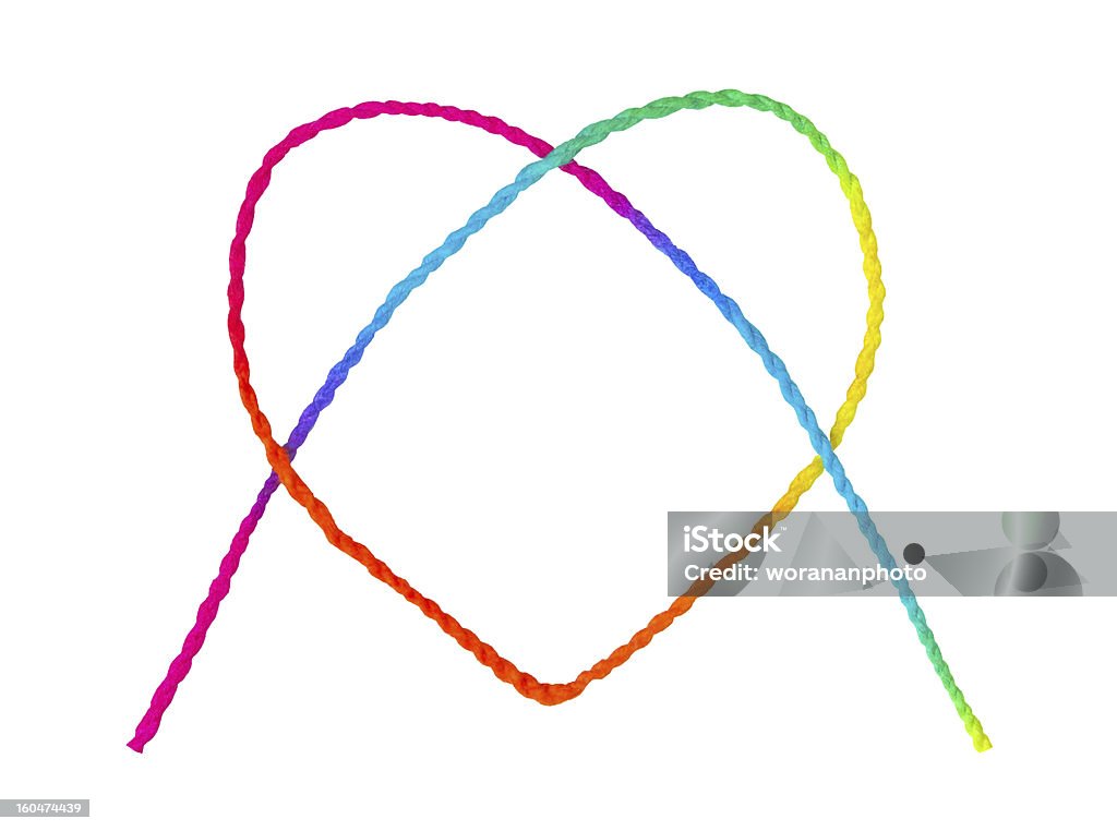 En forma de corazón colorido - Foto de stock de Abstracto libre de derechos