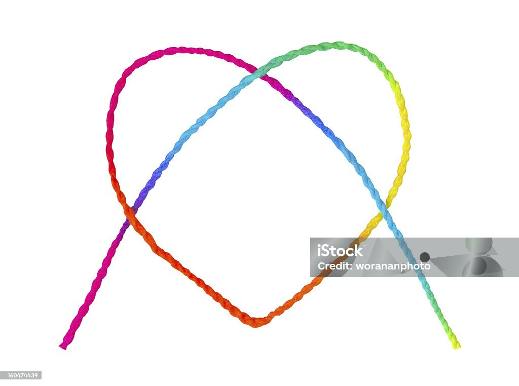 Colorato a forma di cuore - Foto stock royalty-free di Amore