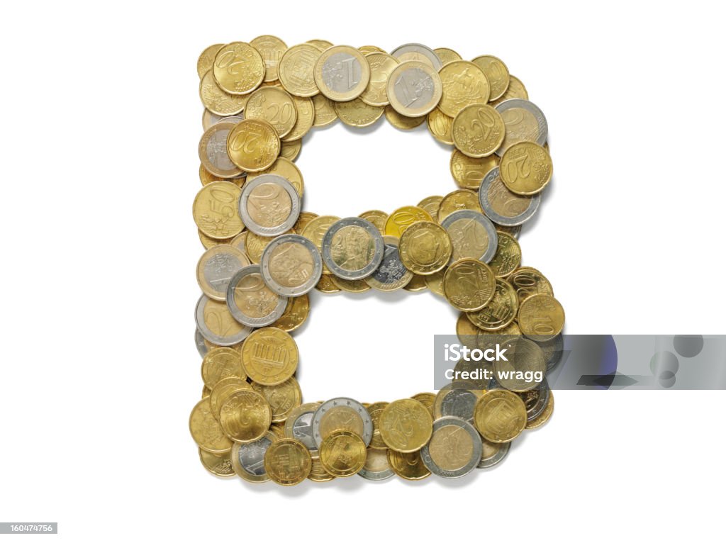 Litera B w euro - Zbiór zdjęć royalty-free (1 euro)