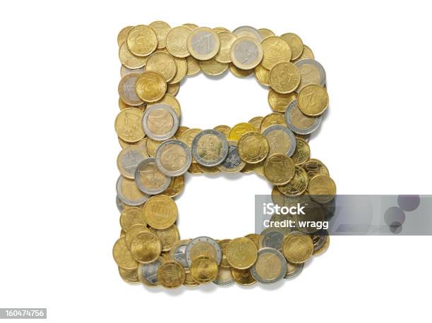 Foto de Letra B Em Euros e mais fotos de stock de Bronze - Descrição de Cor - Bronze - Descrição de Cor, Bronze - Liga, Cinquenta Centavos de Euro