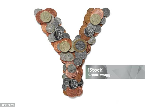 Letter Y In British Pounds Stock Photo - Download Image Now - Alphabet, Banking, Bringing Home The Bacon