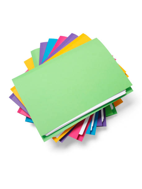 istock Fan of Coloured Paper Files 160476362