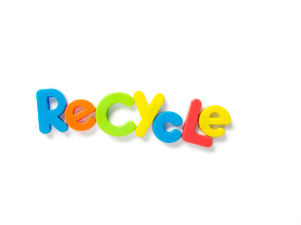 istock Recycle in Coloured  Magnetic Letters 160476369