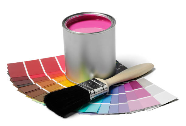 istock Pink Paint and Brush 160476631