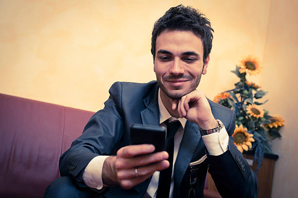 istock Businessman with smartphone 160476649