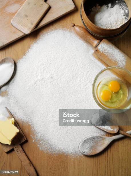 Rustic Baking Stock Photo - Download Image Now - Baking, Baking Sheet, Butter