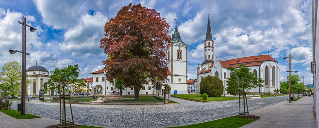 View of the old medieval town of Levoca, Slovakia.