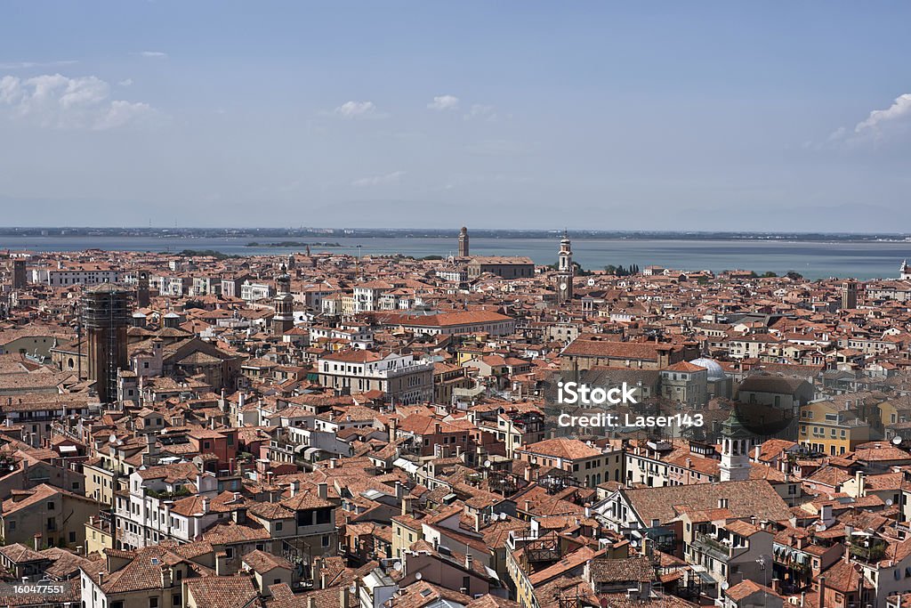 Vue aérienne sur la ville de Venise - Photo de Architecture libre de droits