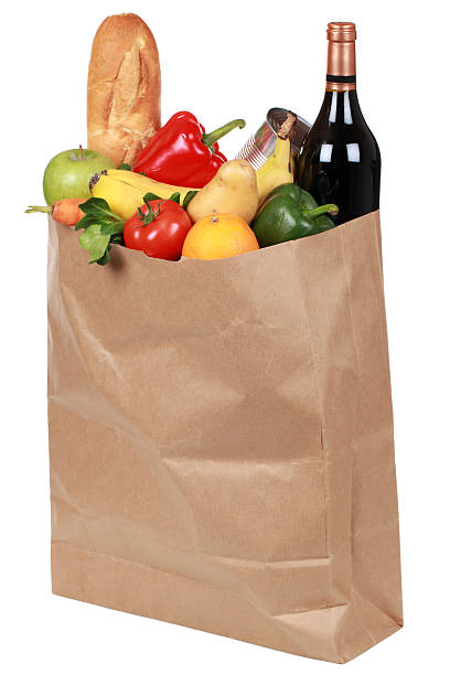 istock Bag of groceries 160478003