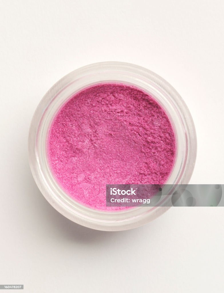 Pot of pink Makeup Pot of soft pink powder makeup. Beauty Stock Photo