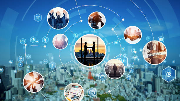 istock Business network concept. Management strategy. Motion graphics. 1604792378