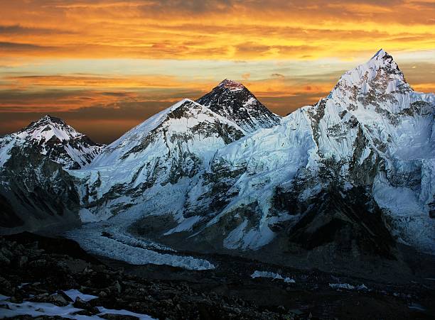 istock Evening colored view of Everest from Kala Patthar 160480071