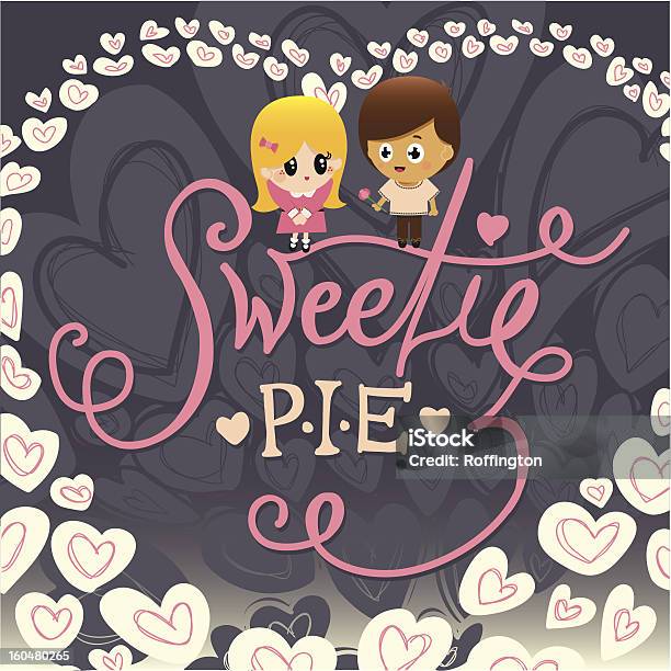 Ilustración de Tarjeta De Saludos Sweetie Pastel y más Vectores Libres de Derechos de Adolescencia - Adolescencia, Adolescente, Amor - Sentimiento