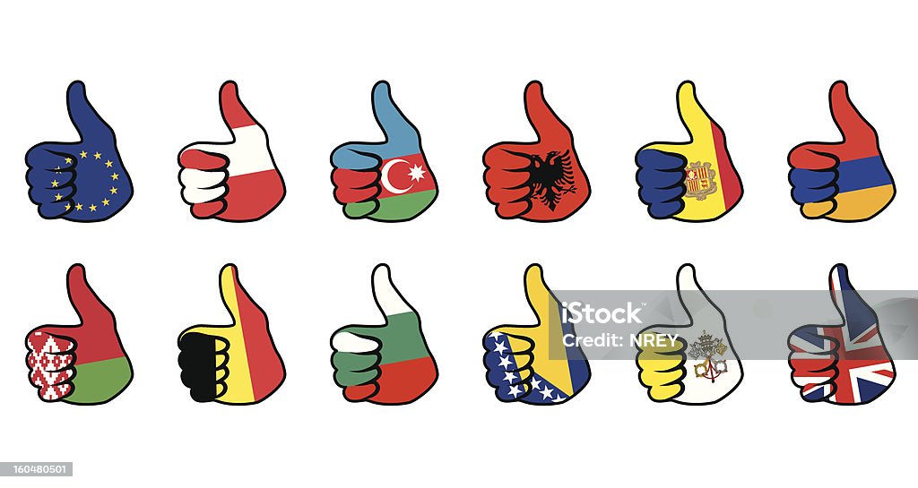 Comme drapeau - clipart vectoriel de Accord - Concepts libre de droits