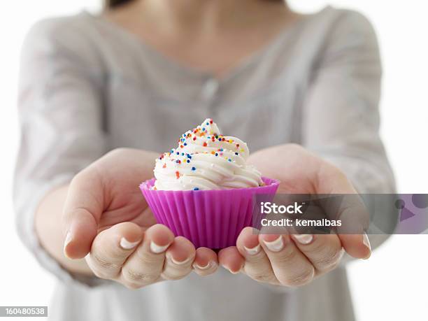 Cupcake Stock Photo - Download Image Now - Cupcake, Giving, Women