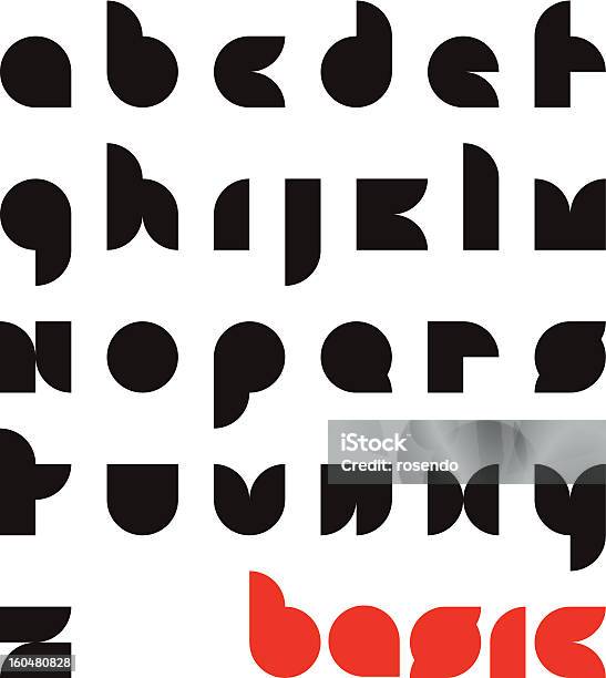Basic Typeface Stock Illustration - Download Image Now - Alphabet ...