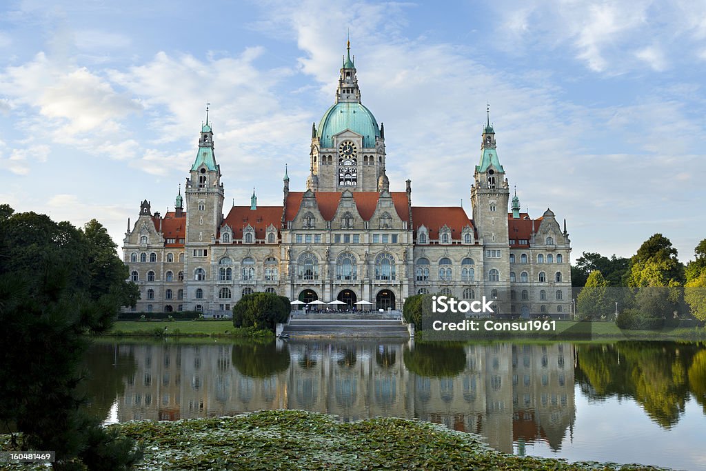 City Hall (Neue Rathaus) - Foto de stock de Hannover libre de derechos