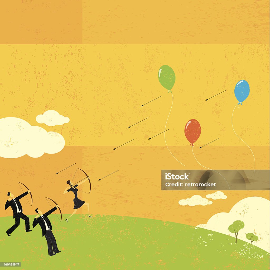 Hit A Moving Target Hitting Moving Targets Stock Illustration - Download Image Now - Ideas ...
