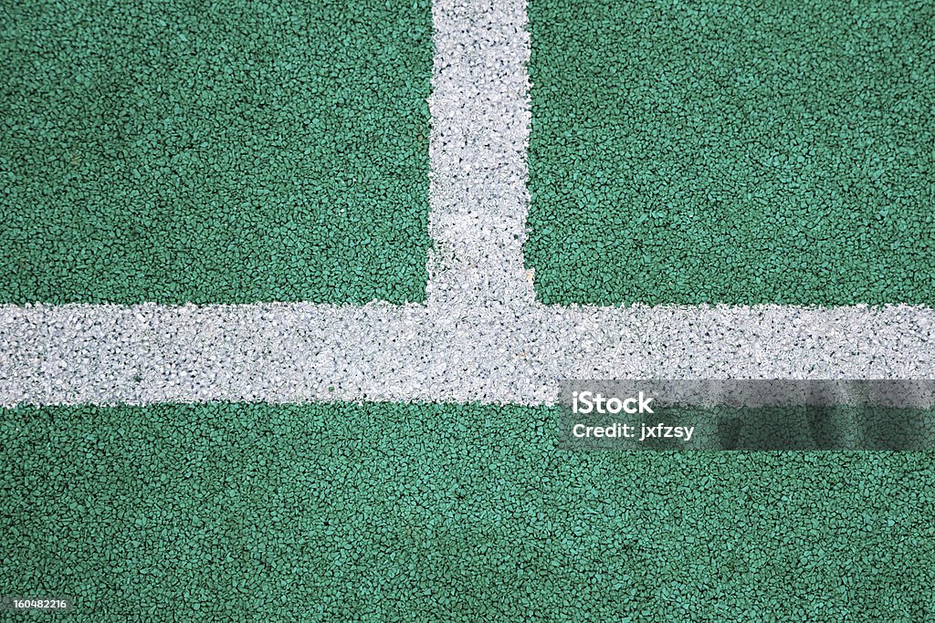 Line Through Ground White Line In Ground Stock Photo - Download Image Now - Blue, Cross ...