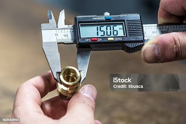 Precision Measurement Industry Quality Control Stock Photo - Download Image Now - Caliper, Factory, Quality Control