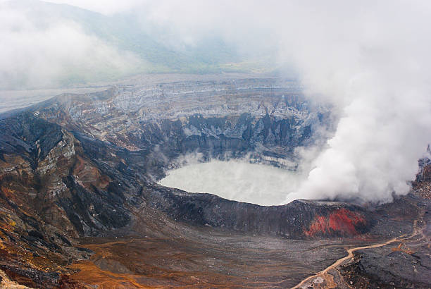 istock Poas Active Volcano Crater in Costa Rica 160484524