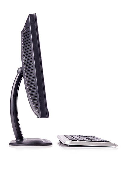 istock Computer monitor isolated on the white 160486521