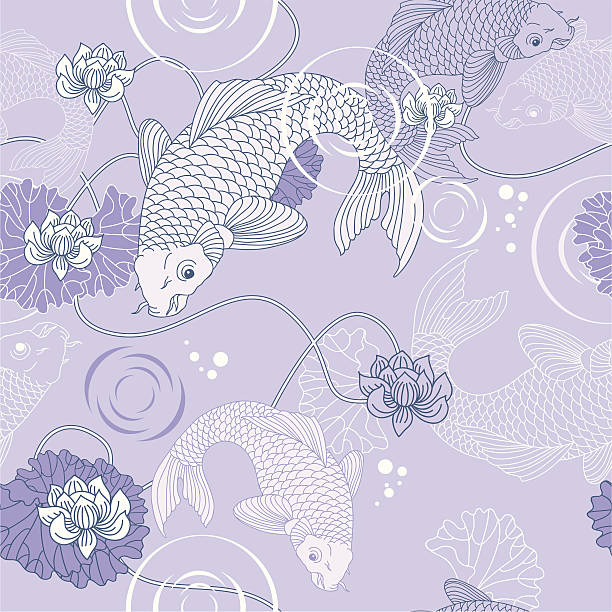 Blue Koi Pattern 110+ Blue Koi Fish Tattoo Stock Photos, Pictures & Royalty-Free Images ...